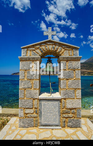 Belfry Al villaggio oitilo in mani - Laconia - Grecia Foto Stock