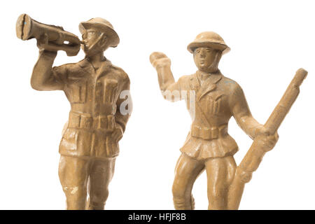 Plastic Army Men soldati Bergen giocattolo novità & Co. ( Beton ) prodotto per la prima volta nel 1938 Foto Stock