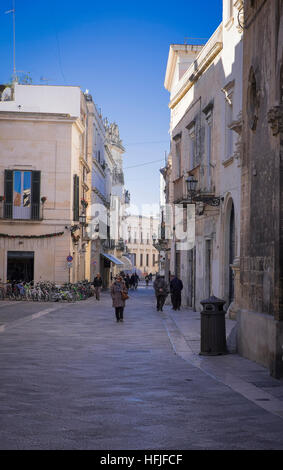 Bella città di Lecce in Puglia, Italia Foto Stock