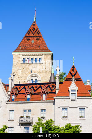 Château d'Ouchy, Ouchy, Losanna Vaud, Svizzera Foto Stock