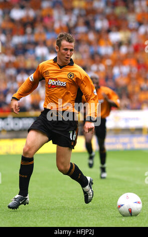 Kenny Miller calciatore giocando per Wolverhampton Wanderers 2002 Foto Stock