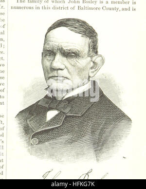 Questa immagine tratta dalla "storia della città e della contea di Baltimora" fornisce una panoramica storica dettagliata di Baltimora, che copre lo sviluppo della città e della contea, gli eventi chiave e le biografie di figure di spicco. Il libro include illustrazioni che migliorano la narrazione storica. Foto Stock