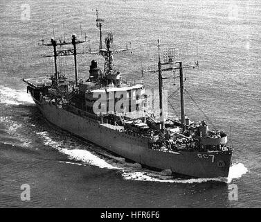 USS Monte McKinley (AGC-7) in corso nei primi anni sessanta Foto Stock