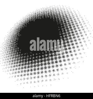 Astratto modello halftone oggetto. EPS 10 file vettoriale incluso Illustrazione Vettoriale