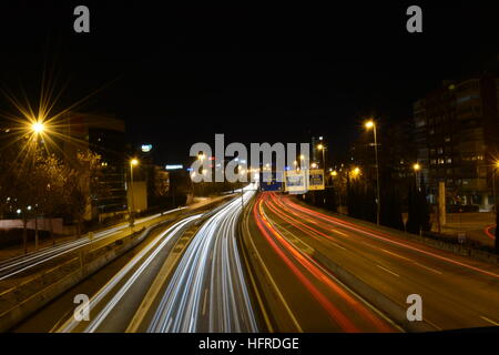 Longexposure colpo di autostrada Foto Stock