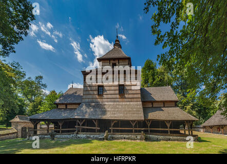 San Paraskevi chiesa del XVI secolo, in stile gotico, cattolica greca, ora museo, sito Patrimonio Mondiale dell'UNESCO in Radruz, Malopolska, Polonia Foto Stock