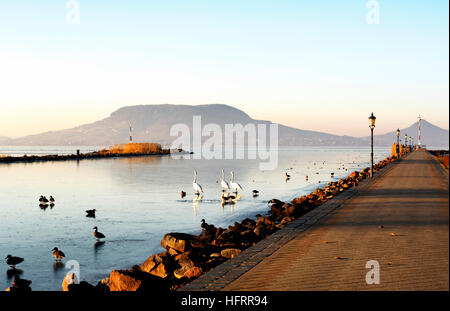La porta al Lago Balaton, ( Fonyód ) Ungheria Foto Stock