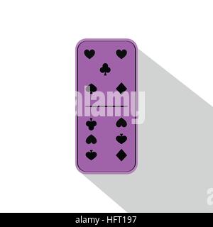 Icona di Domino illustrazione assortimento di cinque o sei. Per utilizzare Progettazione, decorazione, stampa smart phone, sito web, ecc. Illustrazione Vettoriale