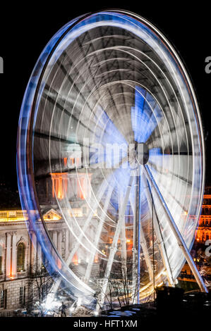 Belfast ruota - ruota panoramica Ferris che era un semi-permanente a Belfast durante il periodo 2008-2009. Foto Stock