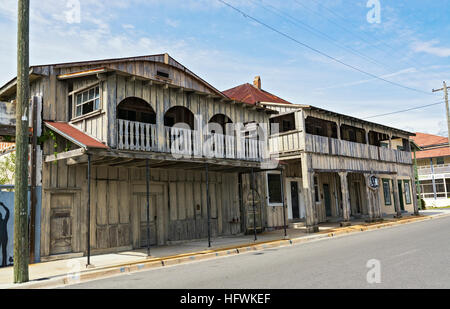 Florida, Cedar Key, downtown, seconda strada Foto Stock