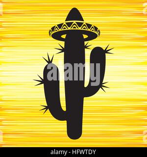 Sfondo di cactus Illustrazione Vettoriale