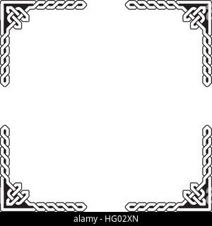 Celtica tradizionale intrecciato elementi di telaio Illustrazione Vettoriale