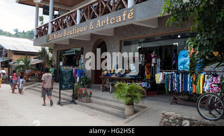 El Nido e Boutique Art Cafe PALAWAN FILIPPINE Foto Stock