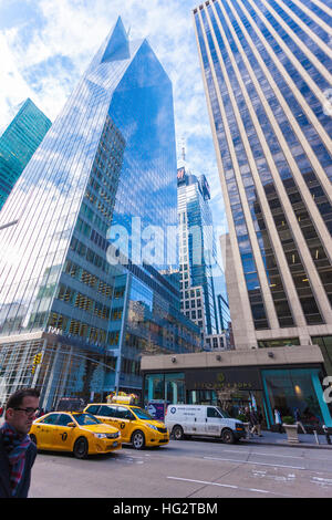 Bank of America torri, 6th Ave, New York. Foto Stock