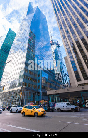 Bank of America torri, 6th Ave, New York. Foto Stock