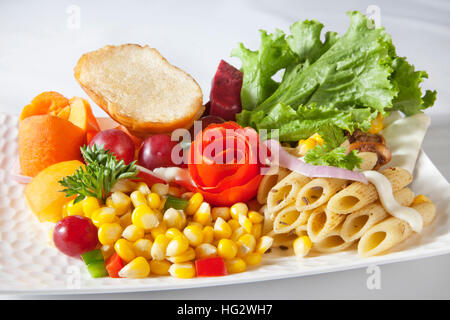 La pasta , il cibo indiano Foto Stock