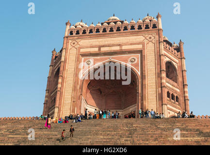 Buland Darwaza (Porta grande), Fatehpur Sikri, India Foto Stock