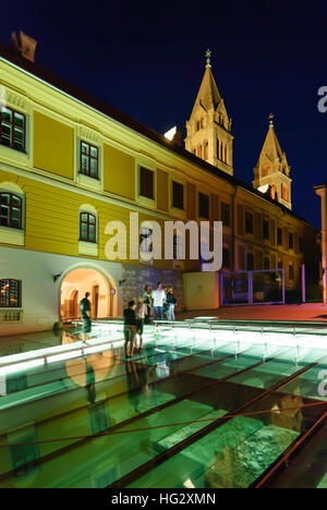 Pecs (Fünfkirchen): Dom e scavi coperto nel centro visitatori Cella Septichora (Cristiana dei primi siti grave), , Baranya, Ungheria Foto Stock