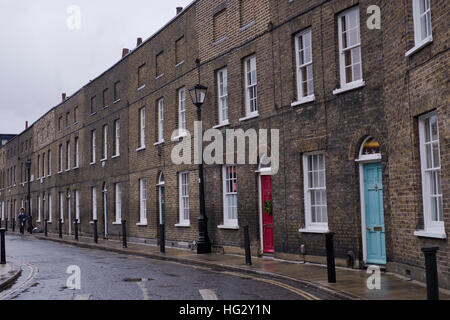 Il Grade ii Listed Georgiani terrazzati alloggiamento in Waterloo Londra Inghilterra Foto Stock