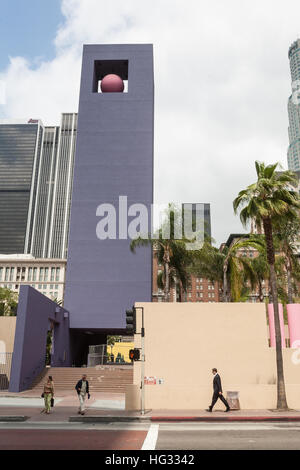 Skyscapers Pershing Square,centro nel quartiere finanziario,nel centro cittadino di Los Angeles,L.A., California, U.S.A.,Stati Uniti d'America Foto Stock