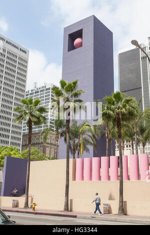 Skyscapers Pershing Square,centro nel quartiere finanziario,nel centro cittadino di Los Angeles,L.A., California, U.S.A.,Stati Uniti d'America Foto Stock