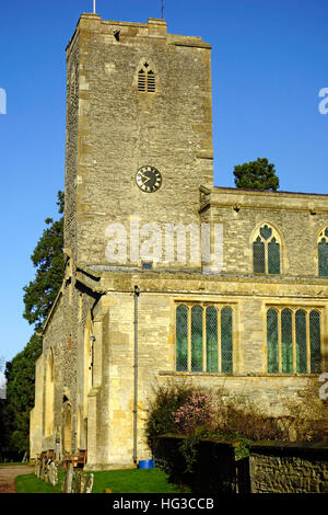 Il priorato di chiesa di St Mary, Deerhurst, Gloucestershire, England, Regno Unito Foto Stock