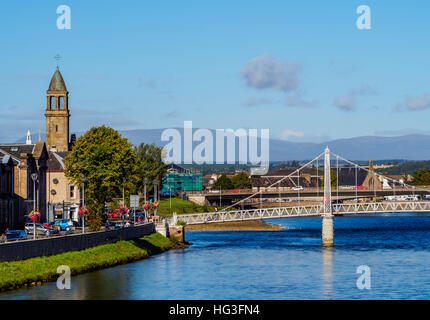 Regno Unito, Scozia, Inverness, vista del Greig Bridge St. Foto Stock