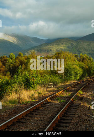 Regno Unito, Scozia, Fort William, West Highland linea ferroviaria. Foto Stock