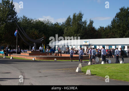 Battaglia di Bretagna Service 2017 a Wolverhampton Halfpenny Green Airport. Regno Unito Foto Stock