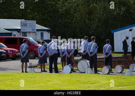 Battaglia di Bretagna Service 2017 a Wolverhampton Halfpenny Green Airport. Regno Unito Foto Stock