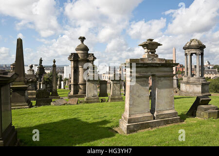 Necropoli di Glasgow, Scotland, Regno Unito. Foto Stock