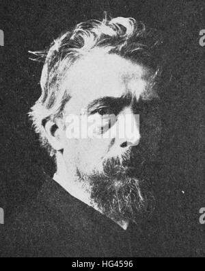 Arthur Heinrich Wilhelm Fitger, 4 Ottobre 1840 - 28 giugno 1909, è stato un pittore tedesco, critico d'arte, poeta e commediografo., la riproduzione di una foto a partire dall'anno 1895, digitale migliorata Foto Stock