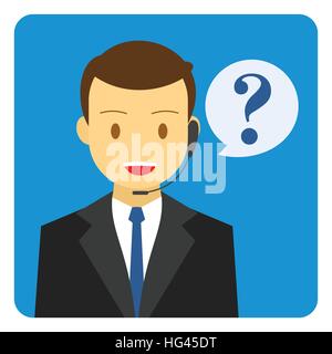 Supporto tecnico Centro di chiamata Illustrazione Vettoriale