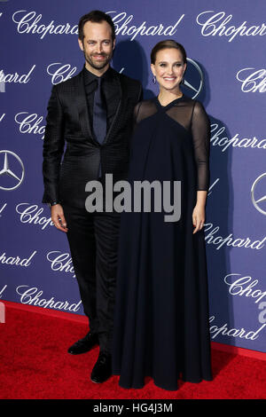 3 gennaio 2017 - Palm Springs Benjamin Millepied, Natalie Portman assistere al ventottesimo annuale di Palm Springs International Film Festival Film Awards Gala Foto Stock