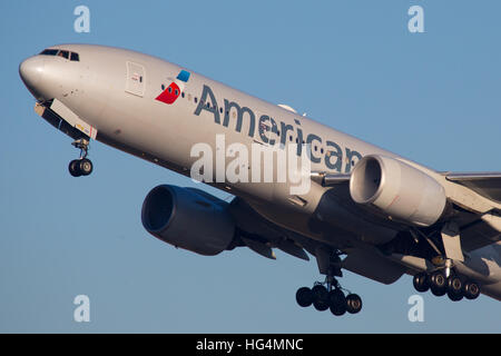 American Airlines aeromobili Boeing 777 Foto Stock