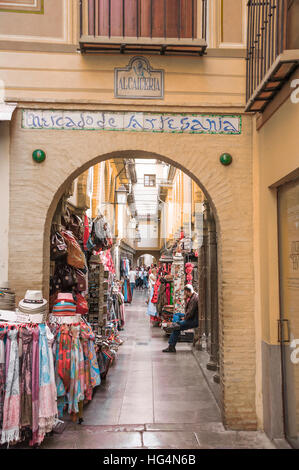 Alcaiceria bazaar, Granada Spagna Foto Stock