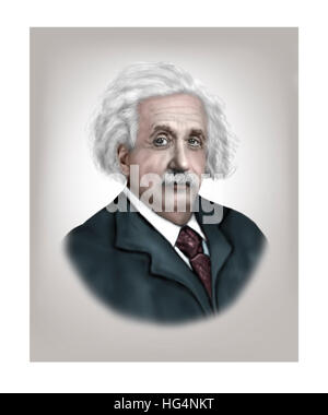 Albert Einstein, 1879-1955, Mathematical Physicist Foto Stock