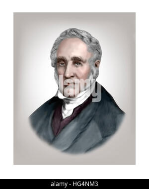 George Stephenson, 1781-1848, ingegnere ferroviario Foto Stock