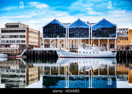 Città di Hammerfest, Finnmark, Norvegia Foto Stock