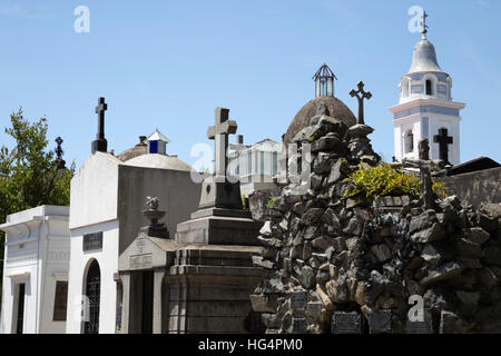 Famiglia mausolei nel Cementerio de la Recoleta, Buenos Aires, Argentina, Sud America Foto Stock