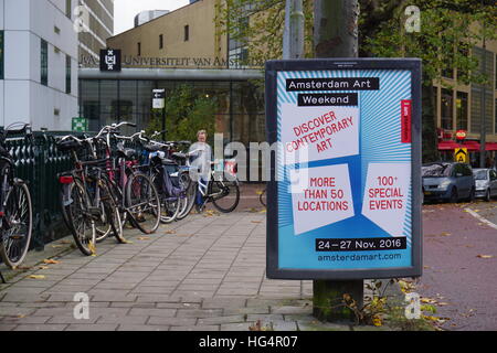 Campus di UVA. Fondata nel 1632, l'Università di Amsterdam (UVA) è la più grande università nei Paesi Bassi. Foto Stock