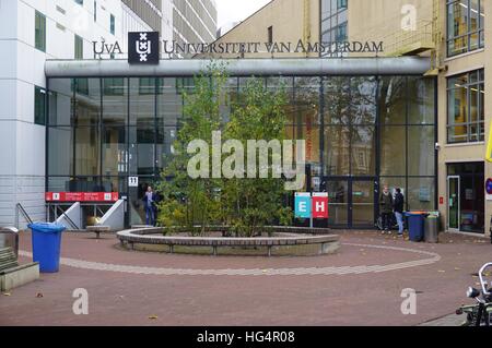 Campus di UVA. Fondata nel 1632, l'Università di Amsterdam (UVA) è la più grande università nei Paesi Bassi. Foto Stock