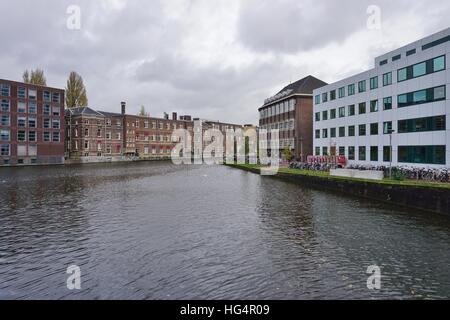 Campus di UVA. Fondata nel 1632, l'Università di Amsterdam (UVA) è la più grande università nei Paesi Bassi. Foto Stock