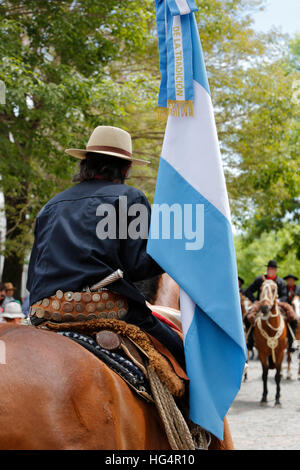 Gaucho parata del giorno della tradizione, San Antonio de Areco, La Pampa Argentina, Sud America Foto Stock