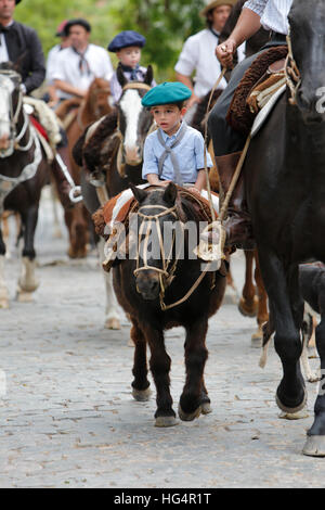 Gaucho parata del giorno della tradizione, San Antonio de Areco, La Pampa Argentina, Sud America Foto Stock