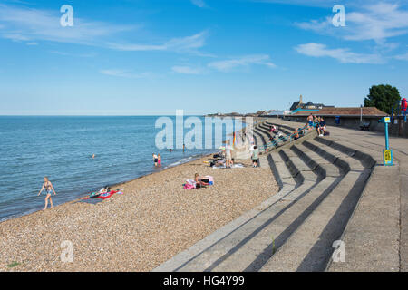 Sheerness Beach, Sheerness, Isle of Sheppey, Kent, England, Regno Unito Foto Stock