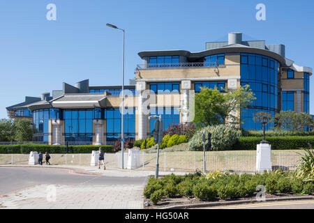 Sky Television HQ, Great West Road, Brentford, London Borough di Hounslow, Greater London, England, Regno Unito Foto Stock