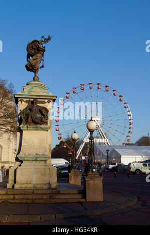 La grande ruota, Cardiff Winter Wonderland. Foto Stock