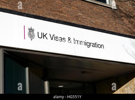 Home Office, visti e immigrazione, ufficio, Newport Road, Cardiff. Foto Stock