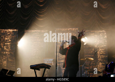 John Grant di eseguire sul John Peel stage a Glastonbury 2016. Foto Stock